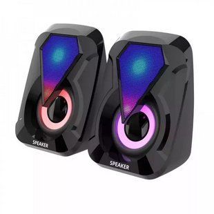 Акустична система для ПК KOS-26003 (USB, RGB підсвічування, колонки, 3W, для комп'ютера) F-212 NLM-100871 фото