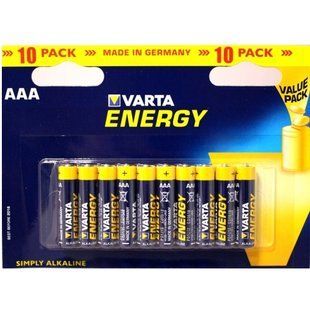 Батарейки Varta Energy LR3 10 шт NLM-64631 фото