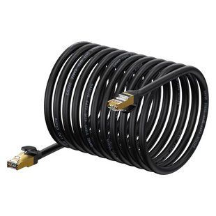 Кабель Baseus High Speed Six types of RJ45 Gigabit network round cable 30m Black (WKJS011001) NLM-93623 фото