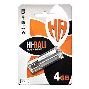 Флеш-накопичувач Hi-Rali 4Gb Corsair series Silver NLM-67579 фото
