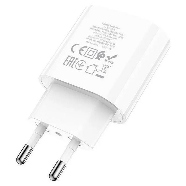 Мережевий зарядний пристрій HOCO C94A Metro single port PD20W charger(EU) NLM-88221 фото