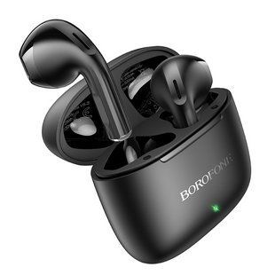 Навушники безпровідні TWS BorofoneBW56 Jane wireless BT headset black NLM-95514 фото