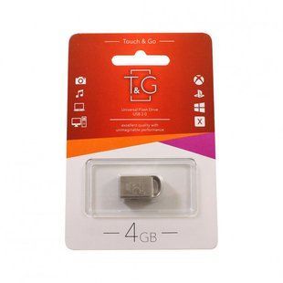 Флеш-накопичувач T&G 107 4GB Mini Metal Series Silver NLM-65955 фото
