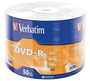 Verbatim DVD-R 4.7 GB 16x Wrap 50 шт (43788) NLM-82663 фото