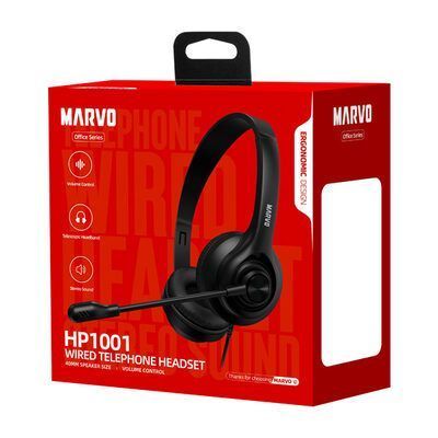 Навушники стерео з мікрофоном MARVO HP1001 NLM-94255 фото