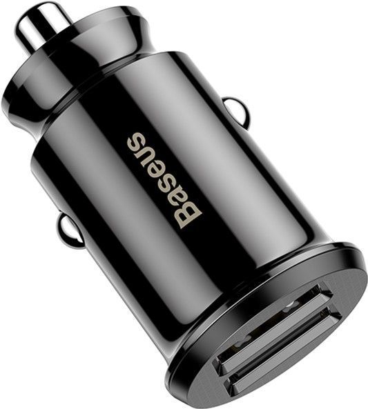 Автомобільний зарядний пристрій Baseus Small Rice Grain 3.1 А Black (CCALL-ML01) NLM-77721 фото
